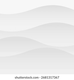 Abstract Smooth wavy line white background design