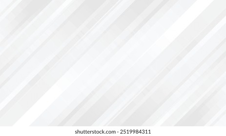 Abstrakter glatter weißer und grauer Hintergrund. Geometrischer Vektorhintergrund