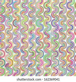 abstract, snake, half circle, stripe, colorful pattern