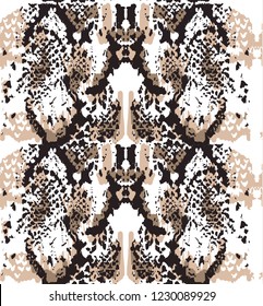 Abstract Snake pattern, piton skin. Vector seamless pattern.

