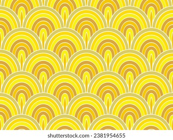Abstract snake skin scales vector repeat pattern. Fairytale fishscale texture. Fabric snake squama print. Artistic animal skin background. Asian stylized print.