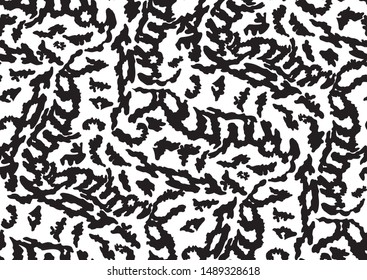 Abstract snake skin seamless on white background. Vector illustration background. Trendy exotic background.