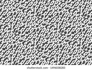 Abstract snake skin seamless pattern for fabric design. Vector illustration background. Monochrome animal texture. 