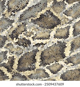 Abstract snake skin seamless pattern. Vector graphics