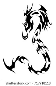abstract snake tattoo sign