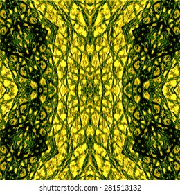 Abstract snakeskin pattern with vertical gold and black stripes