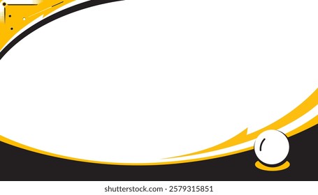 Abstract snooker background design with empty space for text. Sport concept

