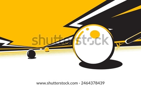 Abstract snooker background design. Sport concept