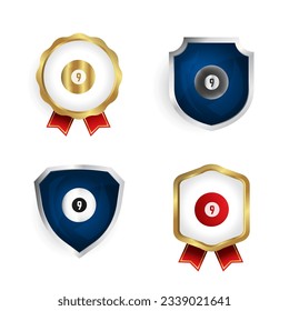 Abstract Snooker Badge and Label Collection, can be used for business designs, presentation designs or any suitable designs.