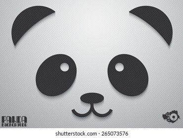 Abstraktes Schnauzenpanda Papier