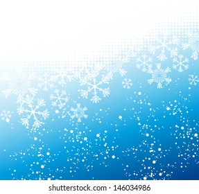 Abstract snow background