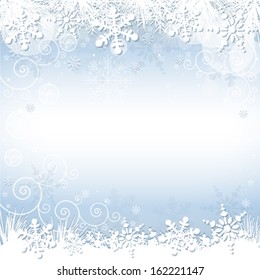Abstract snow background - Illustration