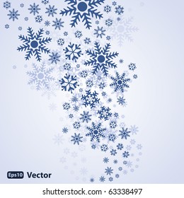 Abstract snow background vector