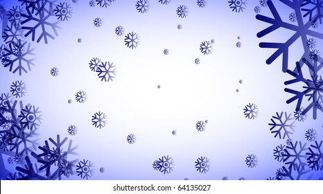 Abstract snow background vector