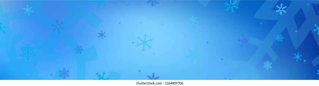 Abstract Snow Background. Winter Holiday Background with Falling Snowflakes for Card, Print, Mobile. Retro Festive Background with Snowflakes Various Sizes and Shapes. Vector Texture.