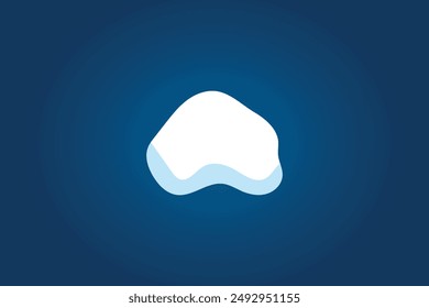 Abstract snow caps of house roof shape christmas design free vector editable background