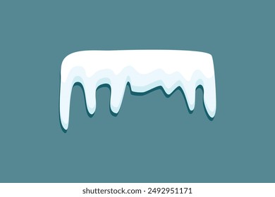 Abstract snow caps of house roof shape christmas design free vector editable background