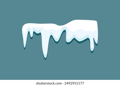 Abstract snow caps of house roof shape christmas design free vector editable background