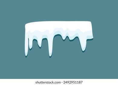 Abstract snow caps of house roof shape christmas design free vector editable background