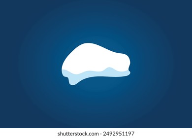 Abstract snow caps of house roof shape christmas design free vector editable background