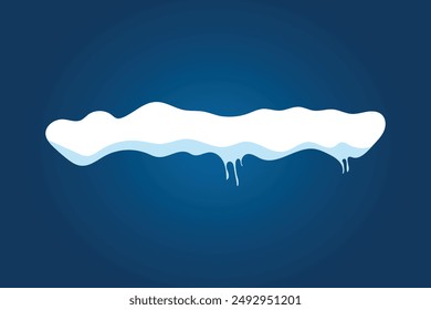 Abstract snow caps of house roof shape christmas design free vector editable background