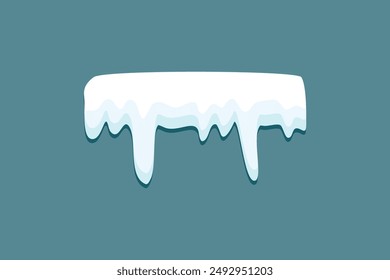 Abstract snow caps of house roof shape christmas design free vector editable background