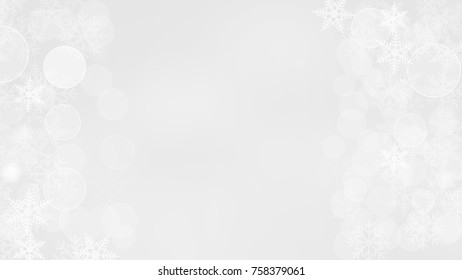Abstract Snow Flake White and Gray Vector Backgrounds