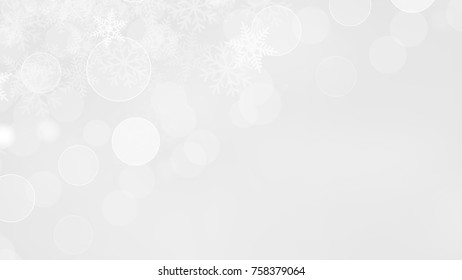 Abstract Snow Flake White and Gray Vector Backgrounds