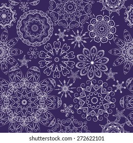 Flores de nieve abstractas.