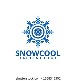 Abstract Snow Logo Icon Template Vector