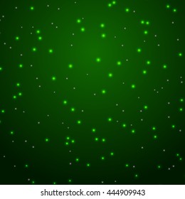 Abstract snow on green, vector 