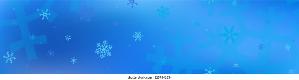 Abstract Snow Pattern. Christmas Holiday Background with Falling Snowflakes for Banner, Card, Wallpaper. Modern Festive Background with Snowflakes Various Sizes and Shapes. Vector Texture.