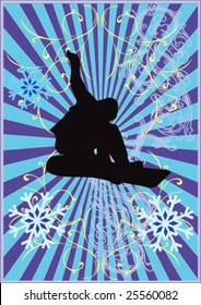 abstract snowboard background