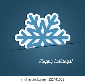 Abstract snowflake background. EPS10 vector