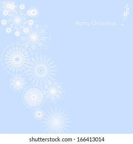abstract snowflake Christmas background