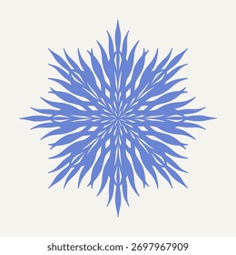 Abstract snowflake. Christmas winter elegant design element. Vector
