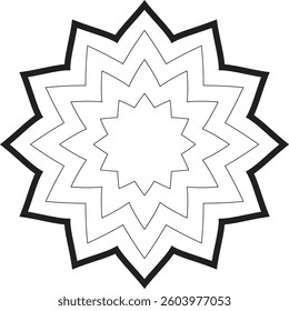 Abstract Snowflake Design with Shiny Silver and Gold Elements for Christmas Celebration
