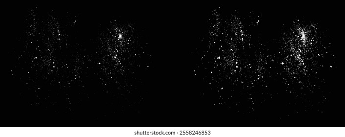 Abstract snowflake falling snow isolated background. snow flakes falling background