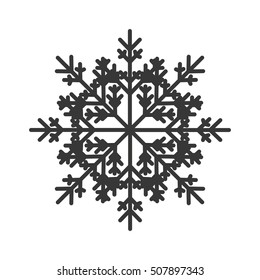 abstract snowflake icon