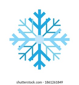 Resumen Copo De Nieve Aislado En Fondo Blanco. diseño conceptual de renos antlers. Vector