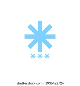 Abstract snowflake logo for fridge.