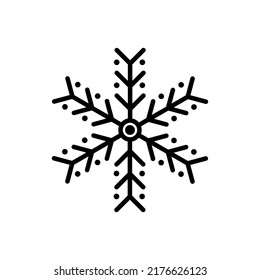 Abstract snowflake shape, Vector, Illustration.