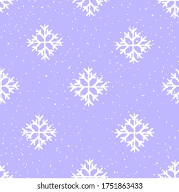 Abstract Snowflakes Pattern, Seamless Pattern, Vector Illustration EPS 10.