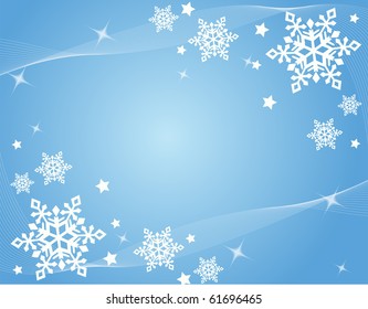 abstract snowflakes vector illustration art