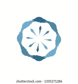 abstract  snowflake,vector illustration