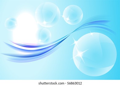 abstract soap bubble editable vector concept