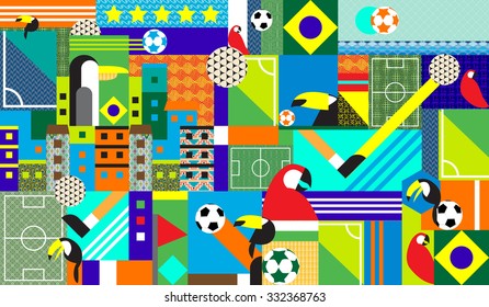 abstract soccer