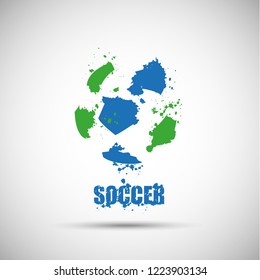 Abstract soccer background