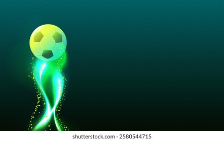 Abstract soccer background, football club award banner, soccer cup, 2026 world trends, vector illustration