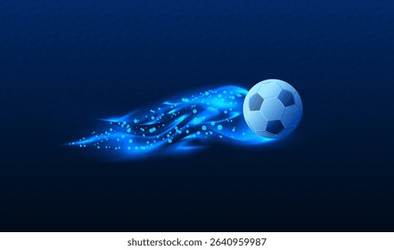 Abstract soccer background, football cup award banner, soccer ball, 26 world design trends, vector illustration